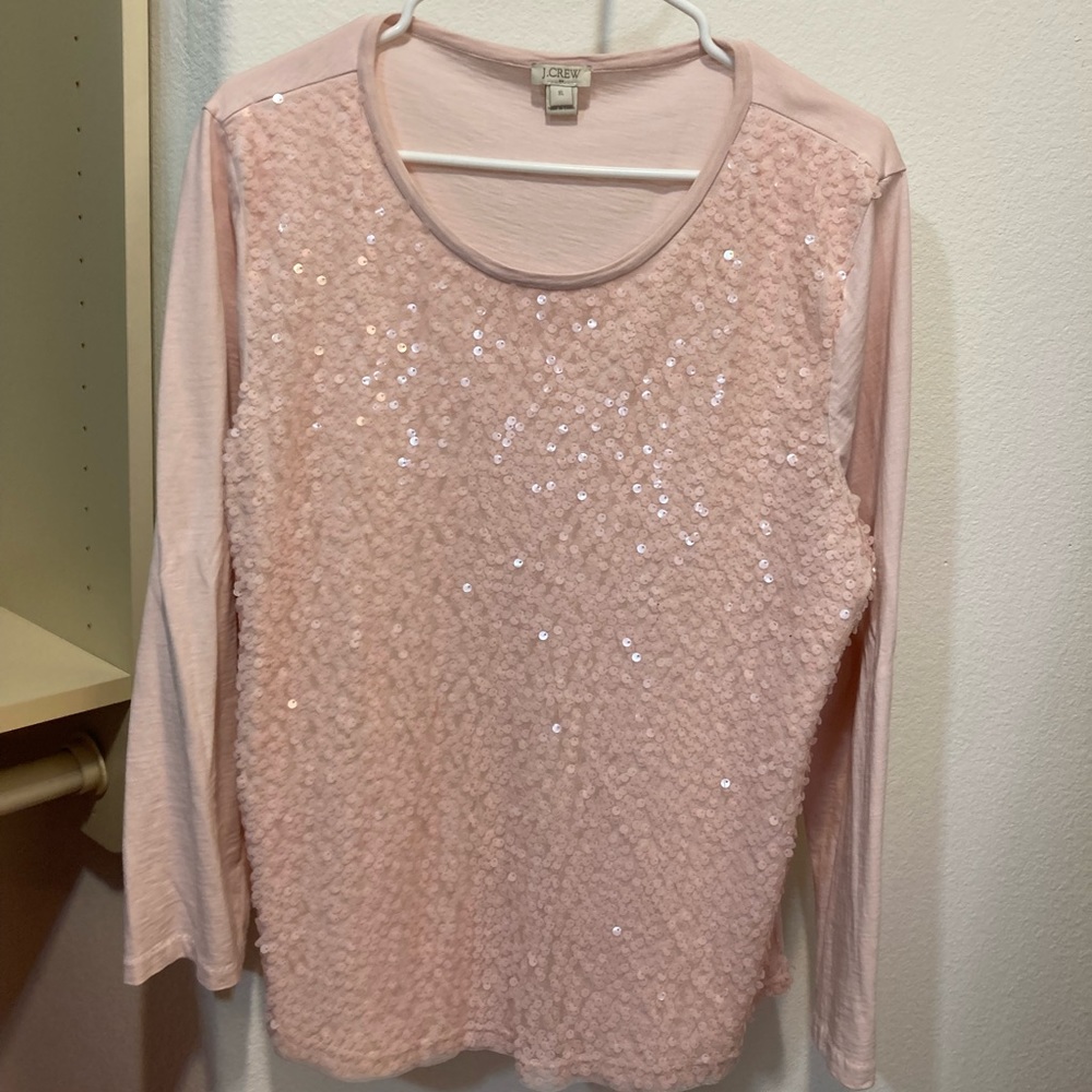 🌸  NWOT J CREW SEQUIN TOP XL